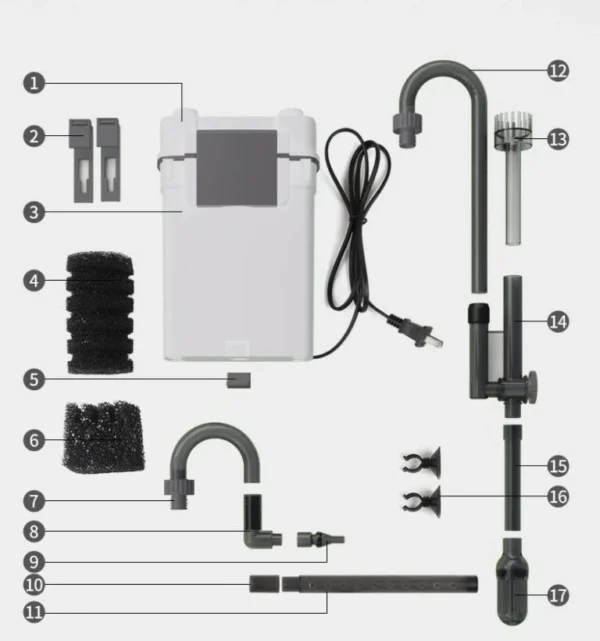 SUNSUN XBL 400 HOB filter with Skimmer